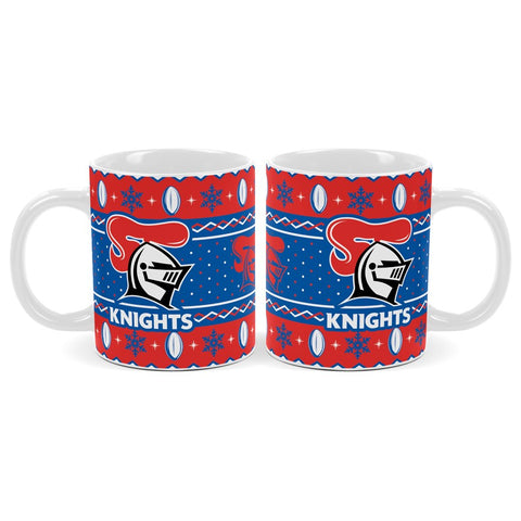 Newcastle Knights NRL Christmas Mug