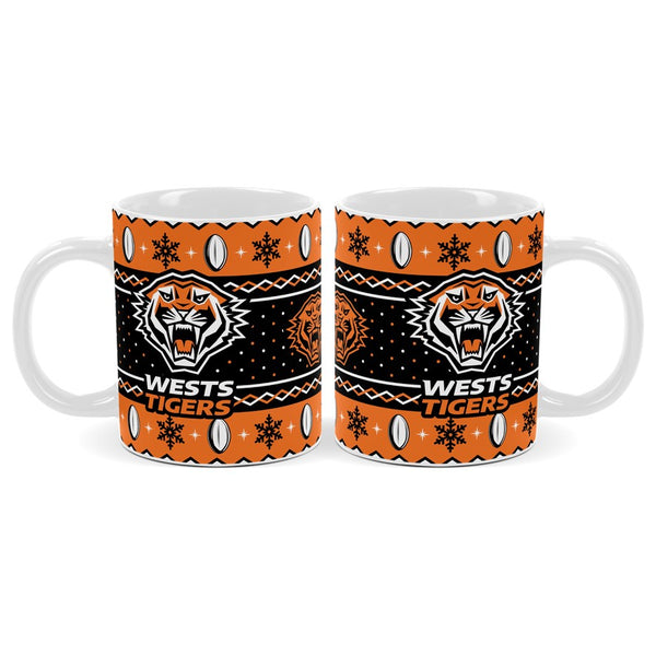Wests Tigers NRL Christmas Mug