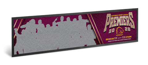 PREORDER - Brisbane Broncos NRL 2024 Premiers Team Image Bar Runner PH2