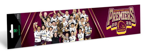 PREORDER - Brisbane Broncos NRL 2025 Premiers Team Image Bumper Sticker PH2