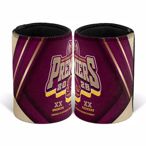 PREORDER - Brisbane Broncos NRL 2025 Premiers Baseless Score Can Cooler PH1