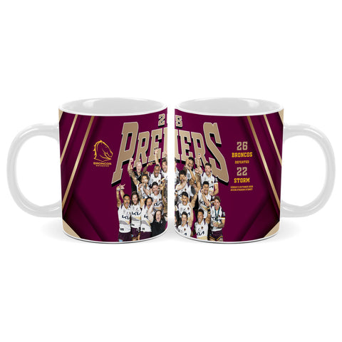 PREORDER - Brisbane Broncos NRL 2025 Premiers Image Mug PH2