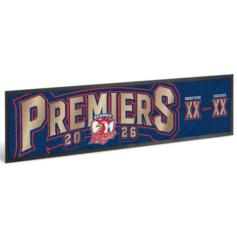 PREORDER - Sydney Roosters NRL 2026 Premiers Score Bar Runner PH1