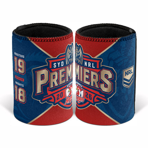PREORDER - Sydney Roosters NRL 2026 Premiers Baseless Score Can Cooler PH1