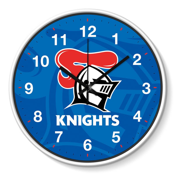 Newcastle Knights NRL 30cm Team Logo Wall Clock