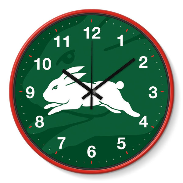 South Sydney Rabbitohs NRL 30cm Team Logo Wall Clock
