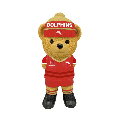Redcliffe Dolphins NRL Resin Bear Statue 22cm