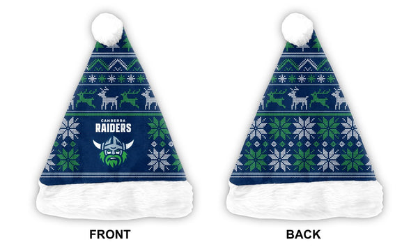 Canberra Raiders NRL Mens Adults Christmas Santa Hat