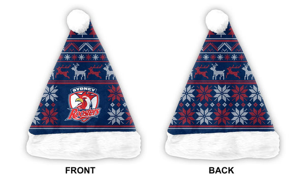 Sydney Roosters NRL Mens Adults Christmas Santa Hat