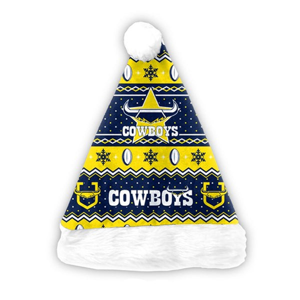 North Queensland Cowboys NRL Christmas Santa Hat
