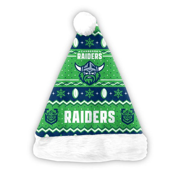 Canberra Raiders NRL Christmas Santa Hat