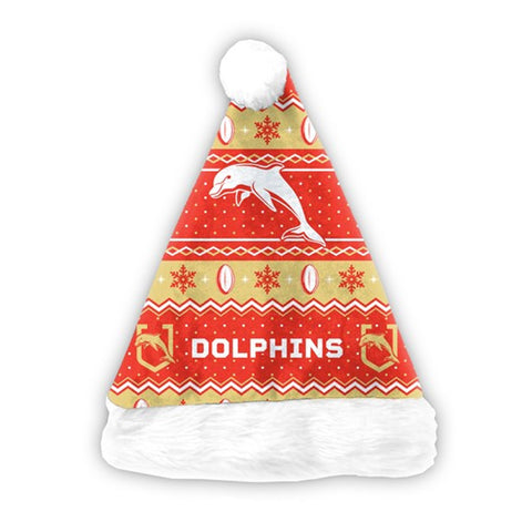 Redcliffe Dolphins NRL Christmas Santa Hat