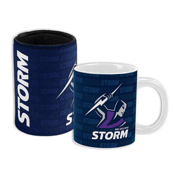 Melbourne Storm NRL Mug and Can Cooler