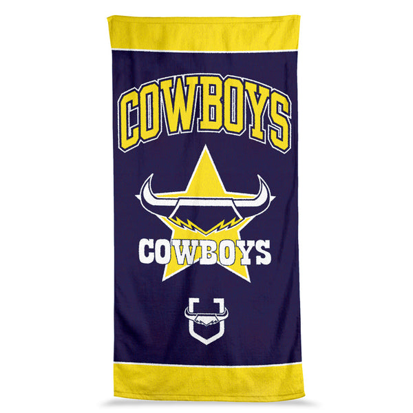 North Queensland Cowboys NRL Jumbo Beach Bath Towel