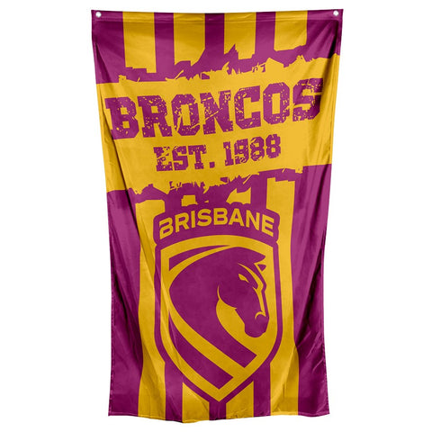 Brisbane Broncos NRL Large Wall Cape Flag