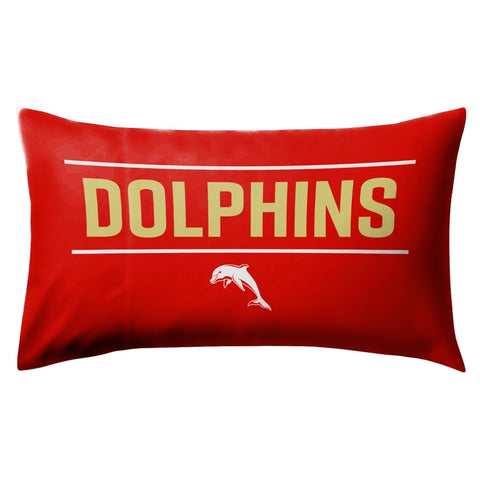 Redcliffe Dolphins NRL Logo Pillow Case
