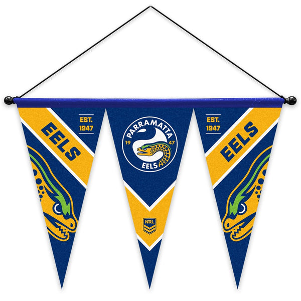Parramatta Eels NRL Set of 3 Felt Wall Pennant