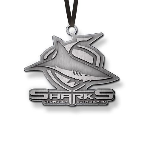 Cronulla Sharks NRL Metal Ornament