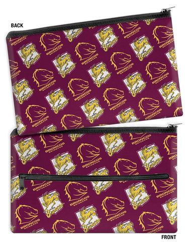 Brisbane Broncos NRL Large Pencil Case