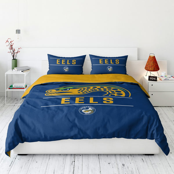 Parramatta Eels NRL Quilt Doona Duvet Cover Pillowcase Set