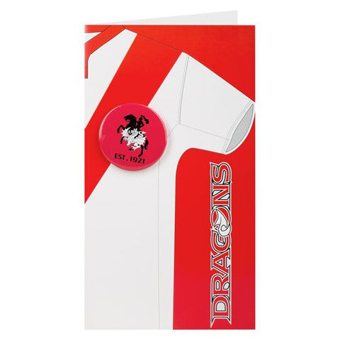 St George Dragons NRL Jersey Badge Card