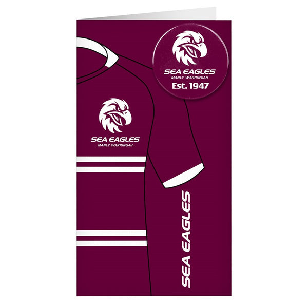 Manly Sea Eagles NRL Jersey Badge Card