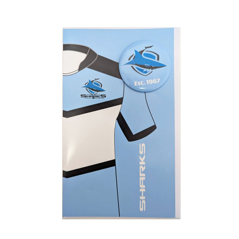 Cronulla Sharks NRL Jersey Badge Card