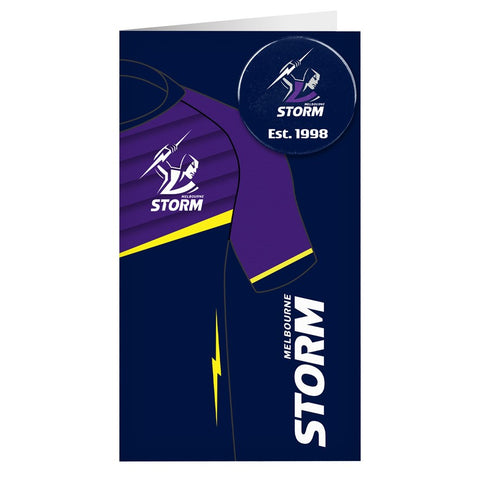 Melbourne Storm NRL Jersey Badge Card