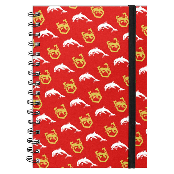 Redcliffe Dolphins NRL A5 Hardcover Notebook