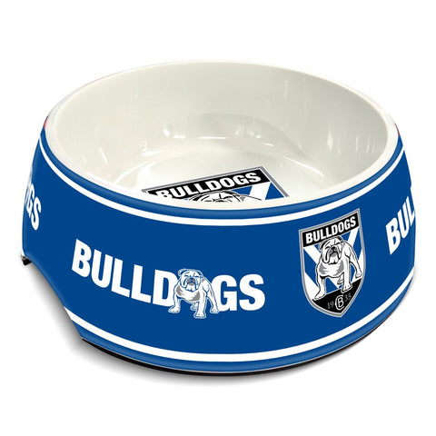 Canterbury Bulldogs NRL Pet Food Melamine Bowl 710ml