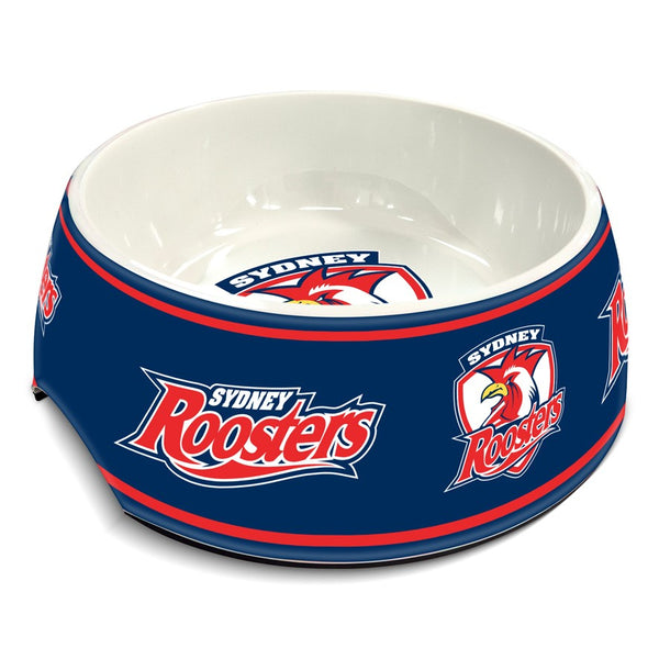 Sydney Roosters NRL Pet Food Melamine Bowl 710ml