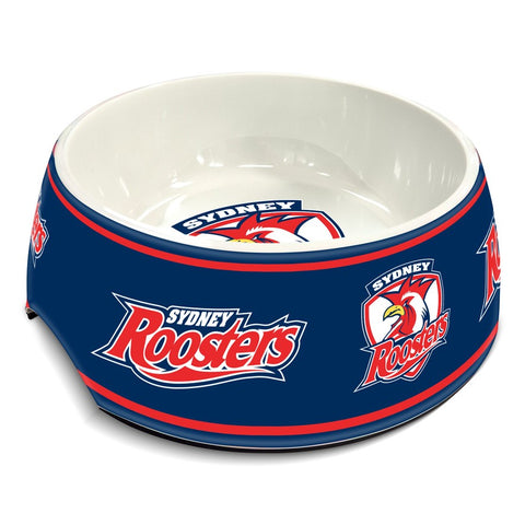 Sydney Roosters NRL Pet Food Melamine Bowl 710ml