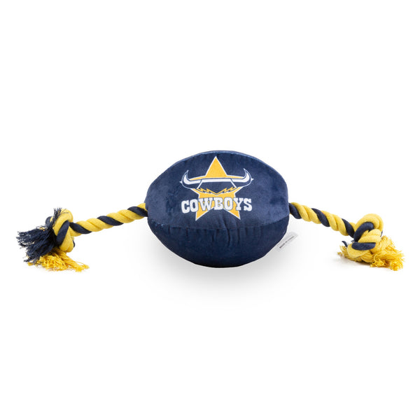North Queensland Cowboys NRL Dog Ball Rope Toy