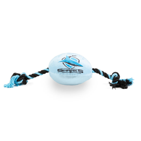 Cronulla Sharks NRL Dog Ball Rope Toy