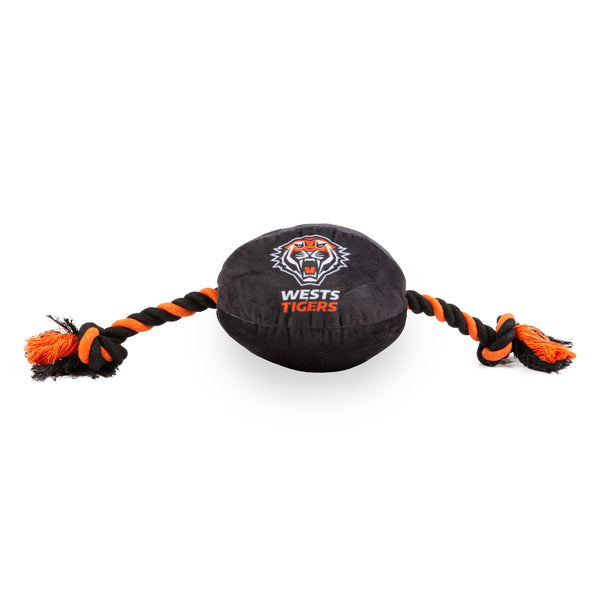 Wests Tigers NRL Dog Ball Rope Toy