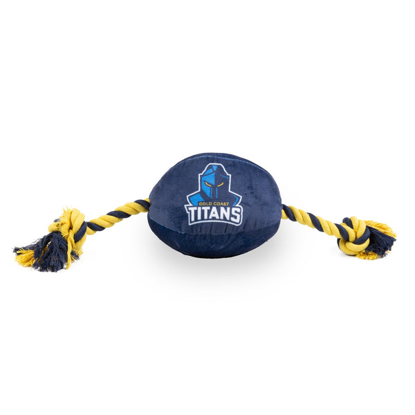 Gold Coast Titans NRL Dog Ball Rope Toy
