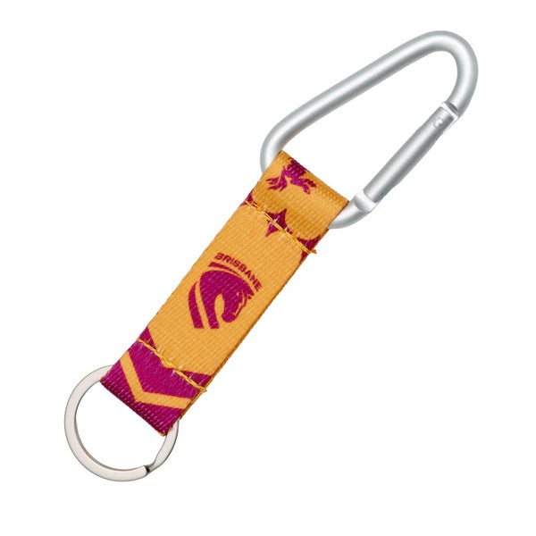 Brisbane Broncos NRL Carabiner Keyring