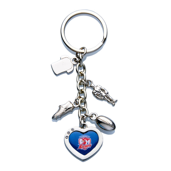 Sydney Roosters NRL Charm Keyring