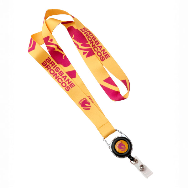 Brisbane Broncos NRL Lanyard ID Holder