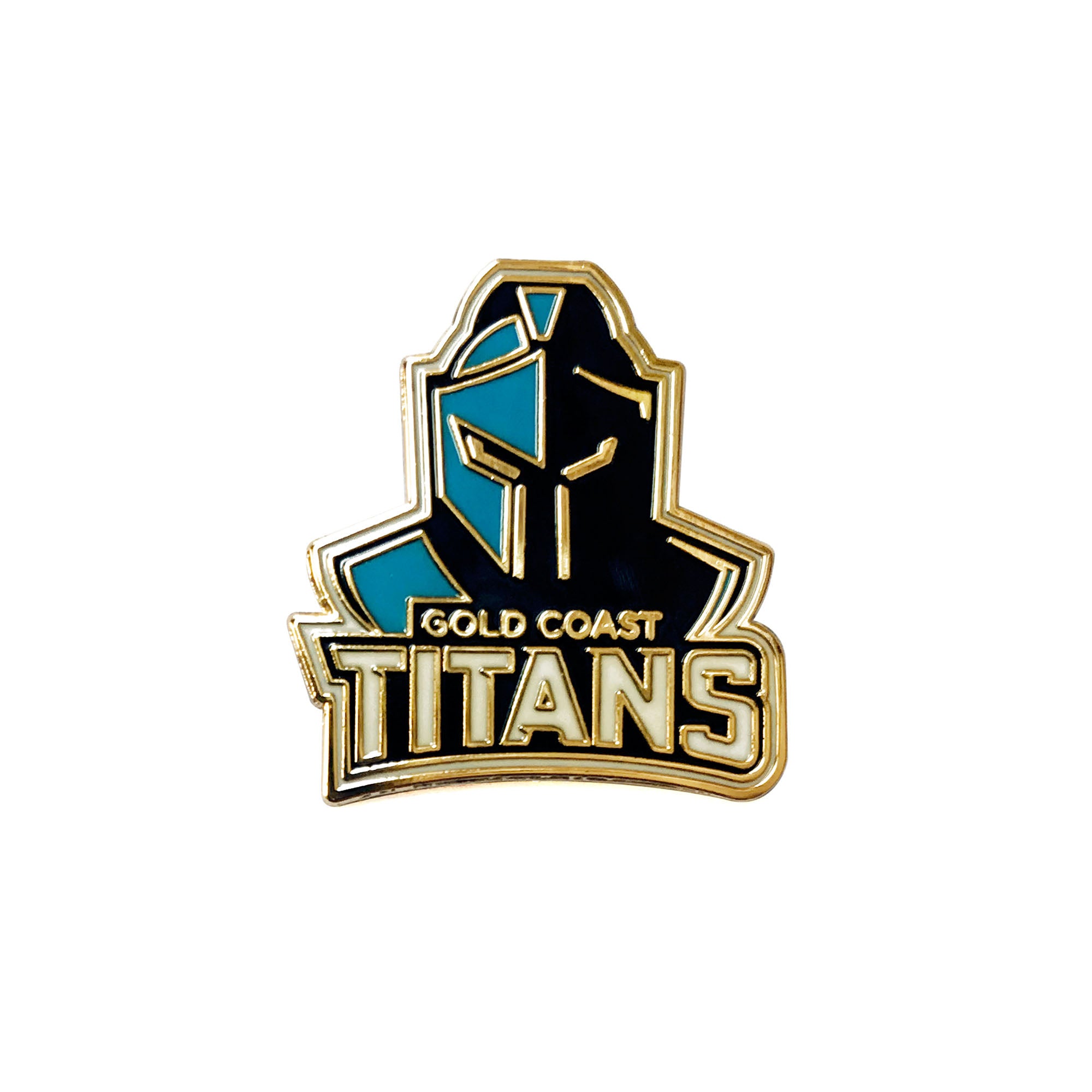 Gold Coast Titans NRL Logo Metal Pin Badge - Main Image
