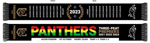 Penrith Panthers NRL 2023 Premiers Mens Adults Scarf