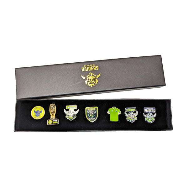 Canberra Raiders NRL Evolution Lapel Pin Badge Collectors Set