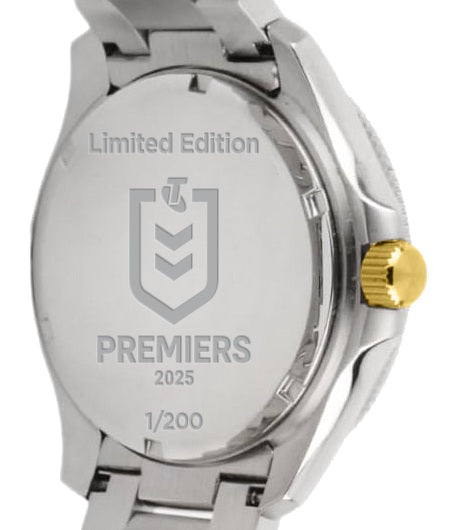 PREORDER - Brisbane Broncos NRL 2025 Premiers Two Tone Metal Watch