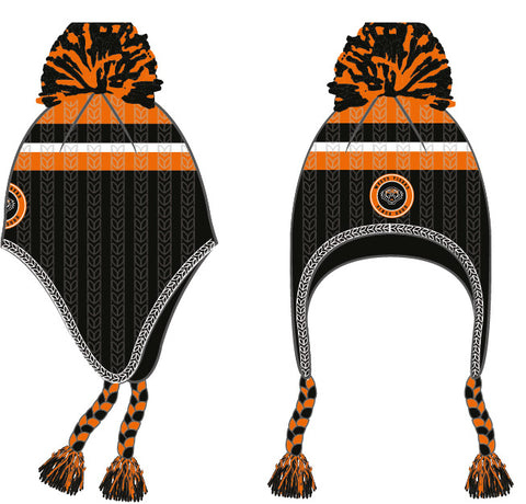 Wests Tigers NRL Mens Adults Novelty Pom Pom Beanie