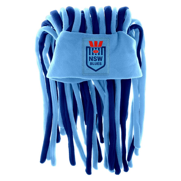 New South Wales NSW Blues Dreadlock Pez Beanie Fun Hat