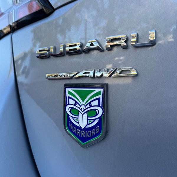 New Zealand Warriors NRL 3D Peel-N-Stick Chrome Car Badge