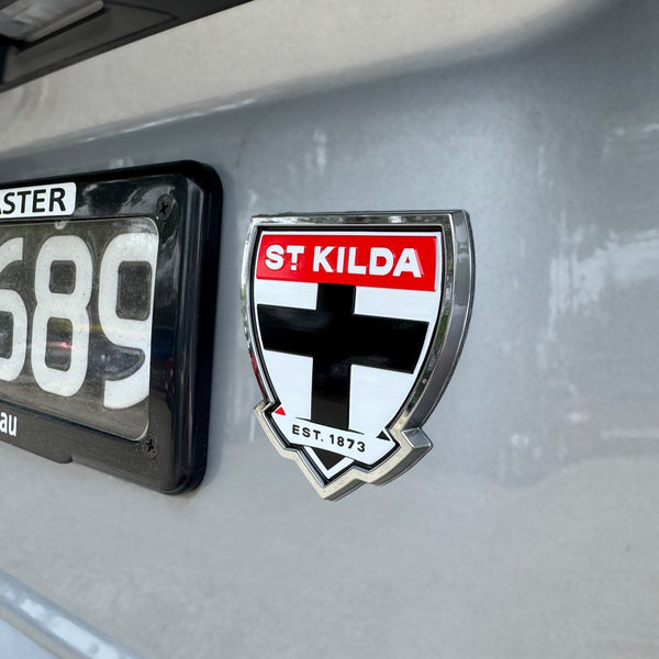 St Kilda Saints 3D Peel-N-Stick Chrome Car Badge Decal Coated Auto Sticker