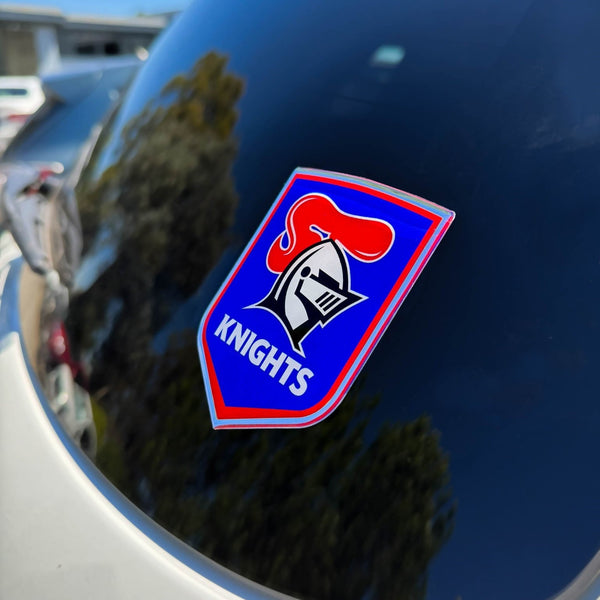 Newcastle Knights NRL Premium Chrome Logo Decal Sticker