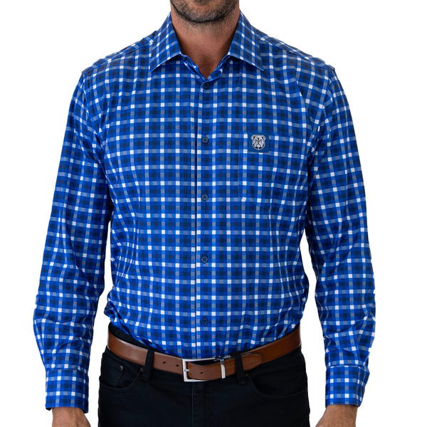 Canterbury Bulldogs NRL Mens Adults 'Crossfield' Dress Shirts