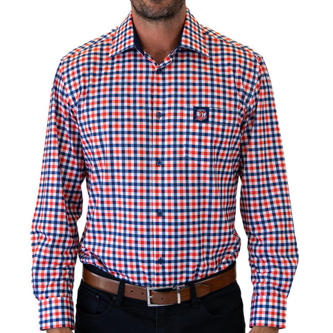 Sydney Roosters NRL Mens Adults 'Crossfield' Dress Shirts